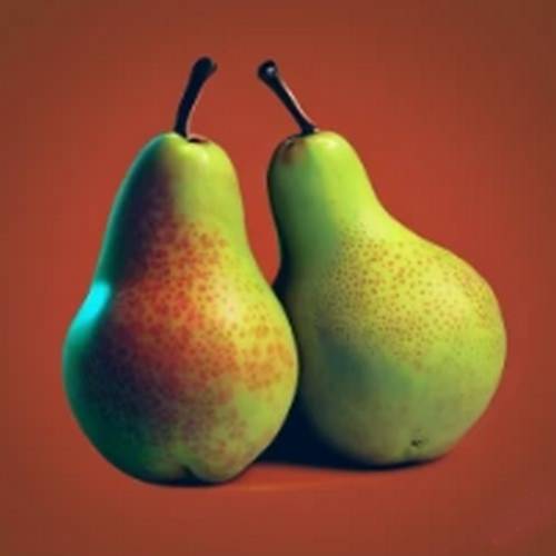 Two pear, a mignificent image